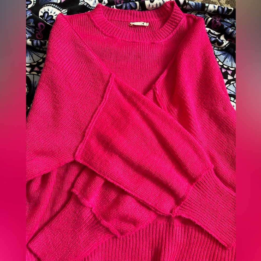 Women's Boutique Pink Sweater (Mindy Mae’s Market)